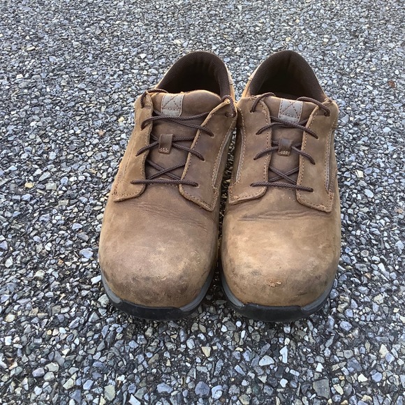 Red Wing Shoes Work Oxford Brown Leather Lace Up Safety Toe Men's Size 10H - Picture 12 of 13